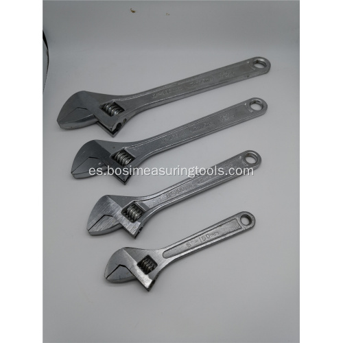 Llave inglesa ajustable de acero al carbono 8 &#39;&#39; 10 &#39;&#39; 12 &#39;&#39;